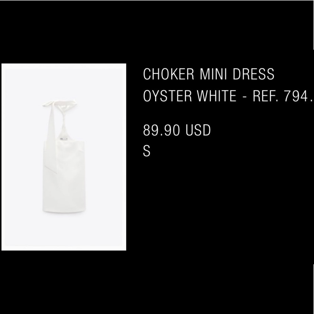 White Zara dress
